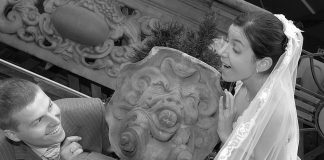 Ciągła współpraca wodzireja z obsługą wesela Zdjęcie portretowe Pary Młodej