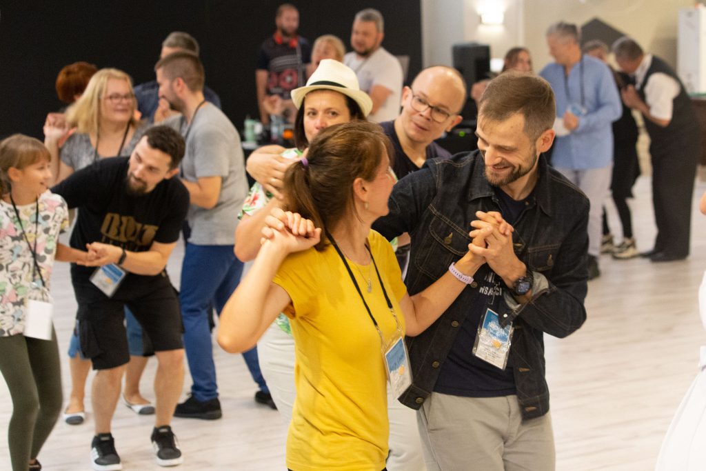 Uczestnicy warsztatów dla wodzirejów na zajęciach