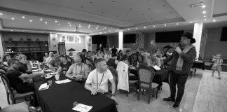 Warsztaty wodzirejów 2022 – Warszawa Kazimierz Hojna podczas prowadzenia warsztatów wodzirejów